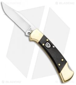 Chic Knifs Shop 50 Buck Knives Buck 112 Ranger Automatic Lockback Knife Ebony (3" Satin) 0112BRSA
